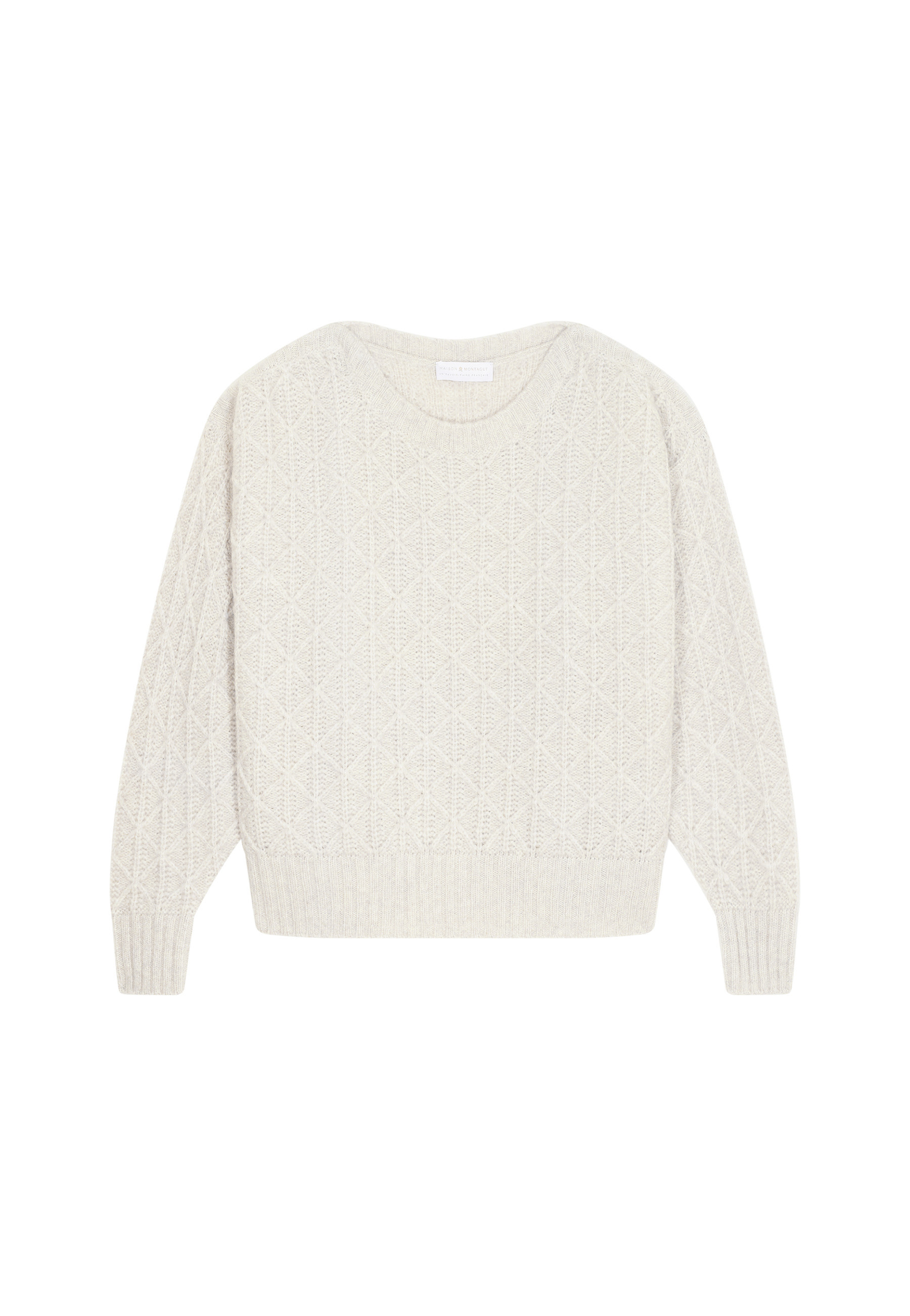 Pull ample à jeux de points en laine cocon - Gassia 7860 soleil - 89 Moutarde