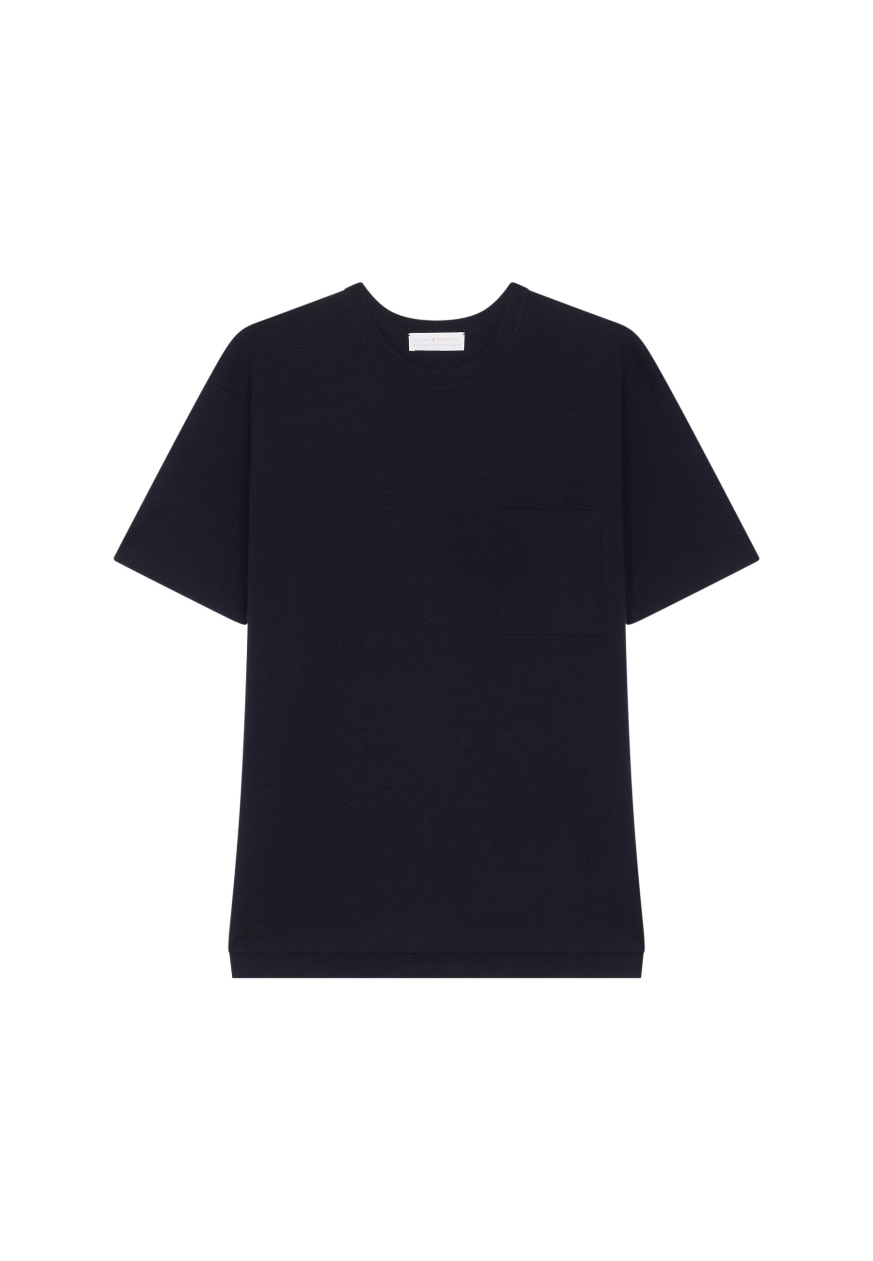 T-shirt ample avec poche en laine mérinos - Florentin 7850 foret - 83 Kaki