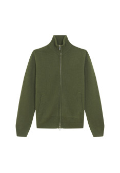 Zipped jacket in 4-ply cashmere - Balthazar