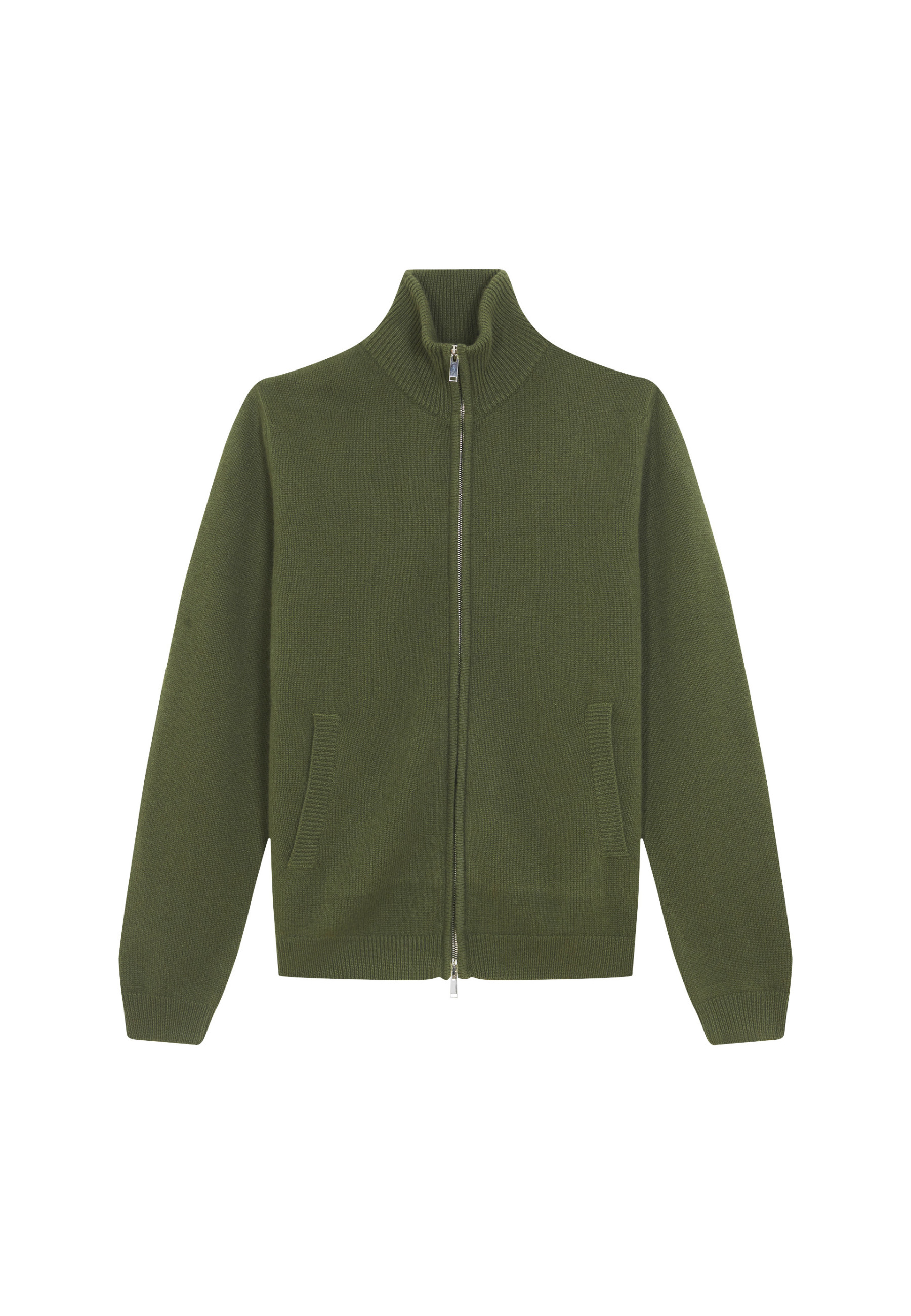 Zipped jacket in 4-ply cashmere - Balthazar