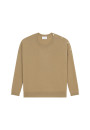 Pull ample boutonné à col rond en cachemire - Acene 7860 soleil - 89 Moutarde