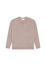 Loose-fit buttoned cashmere round-neck sweater - Acene