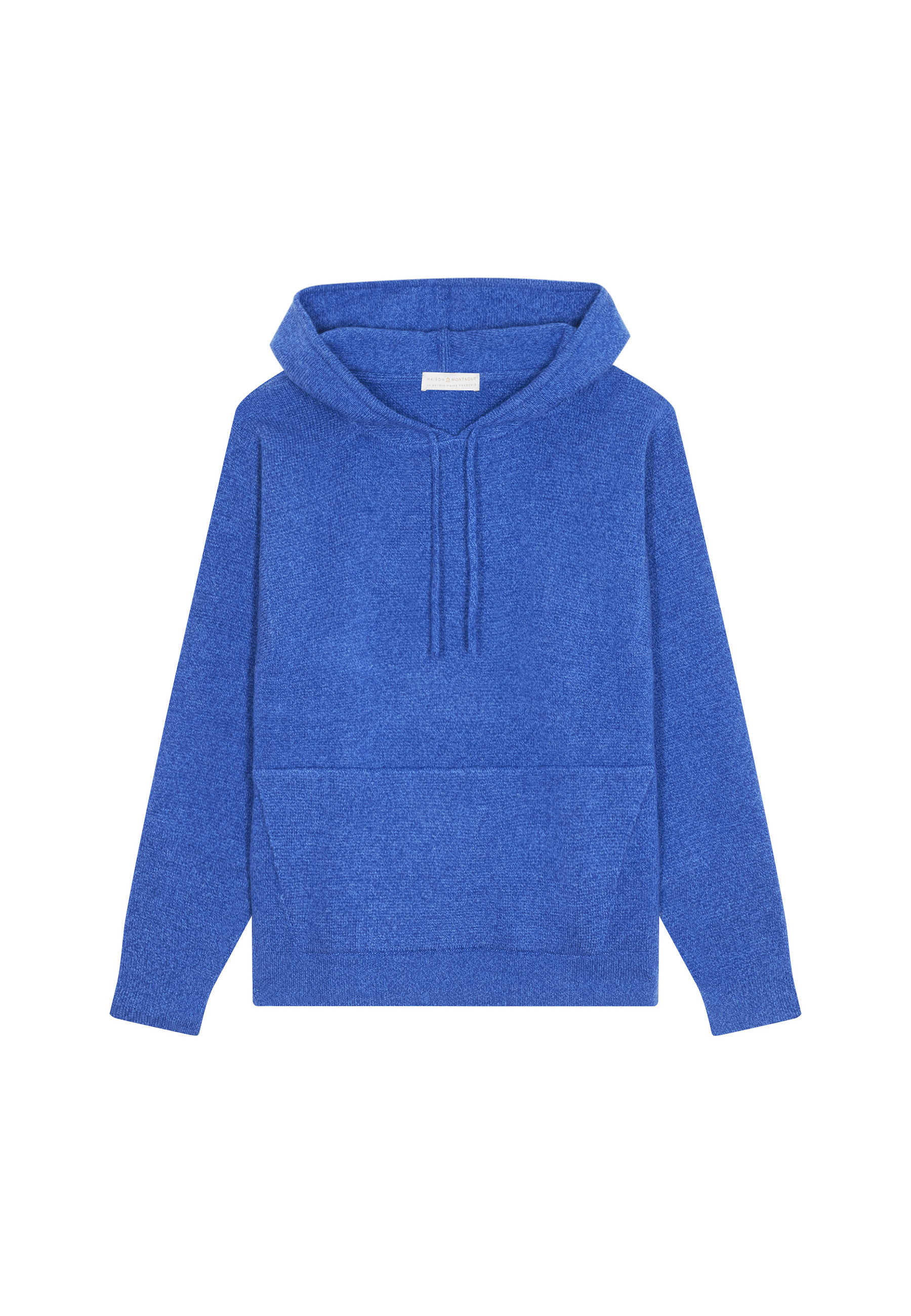 Hoodie à capuche avec poches en laine et cachemire - Fabio 7811 volute - 09 Gris moyen