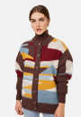 Veste boutonnée en mélange de laine - Gloria 7979 - 47 Marron foncé