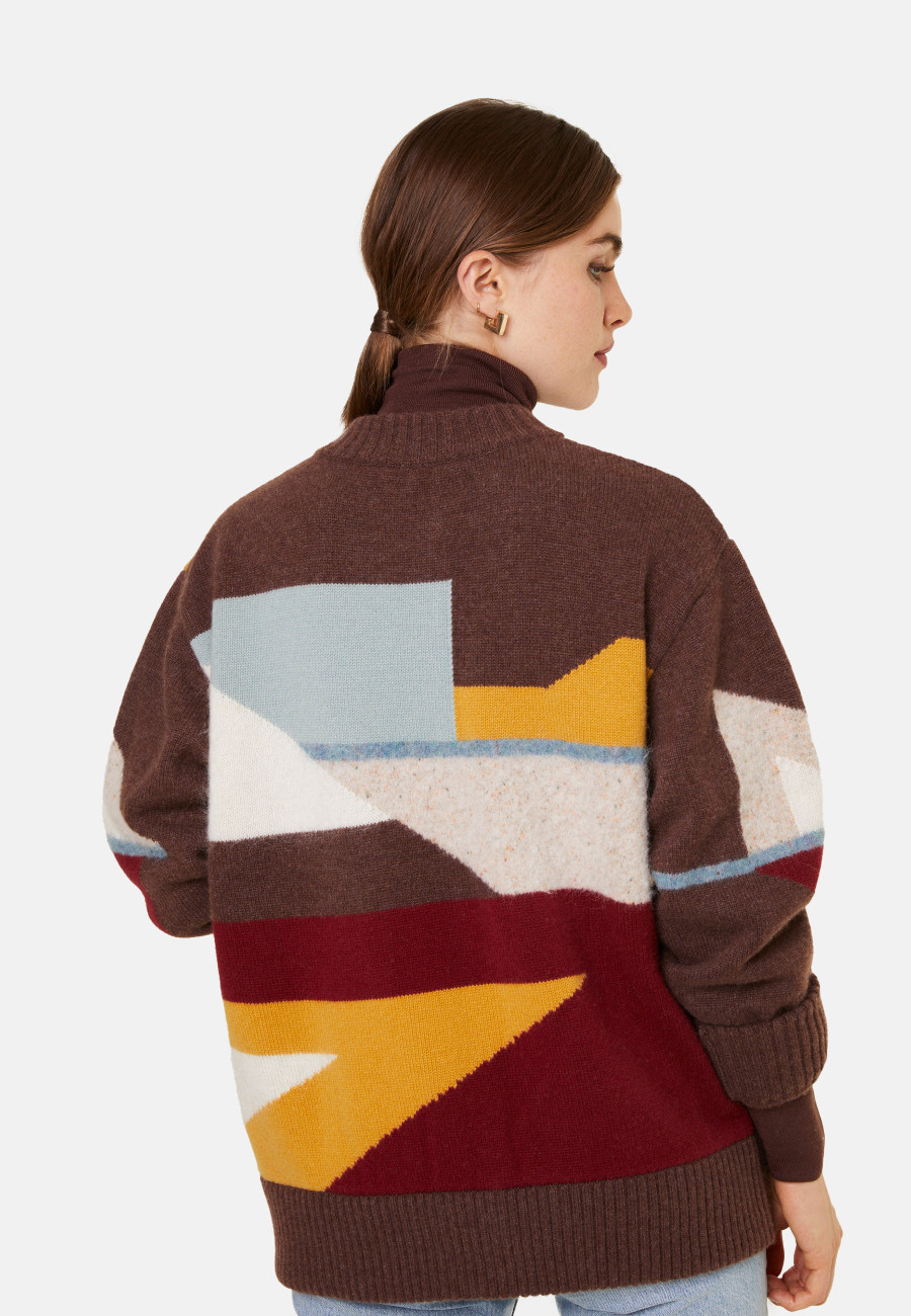 Veste boutonnée en mélange de laine - Gloria