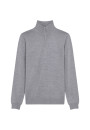Pull col camionneur avec logo en laine mérinos - Ryan 7822 camel chine - 88 Camel