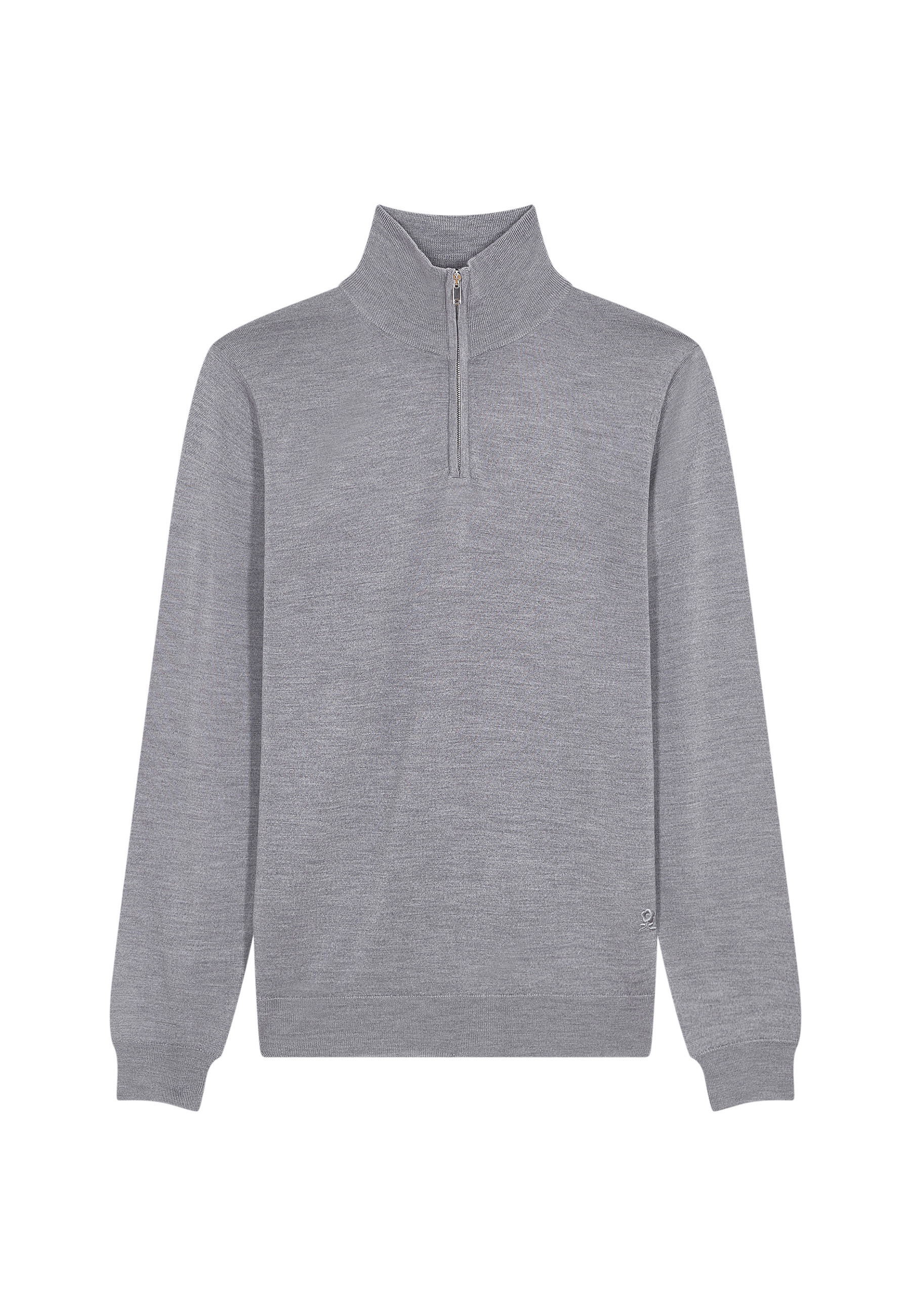 Pull col camionneur avec logo en laine mérinos - Ryan 7822 camel chine - 88 Camel