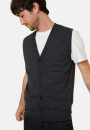 Gilet sans manches avec logo en laine mérinos - Ernardo