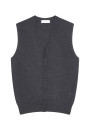 Gilet sans manches avec logo en laine mérinos - Ernardo