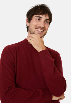  	Pull col montant en cachemire - Esteban 7860 soleil - 89 Moutarde