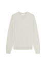 Pull col V en cachemire - Evann 7852 celadon - 94 Vert amande