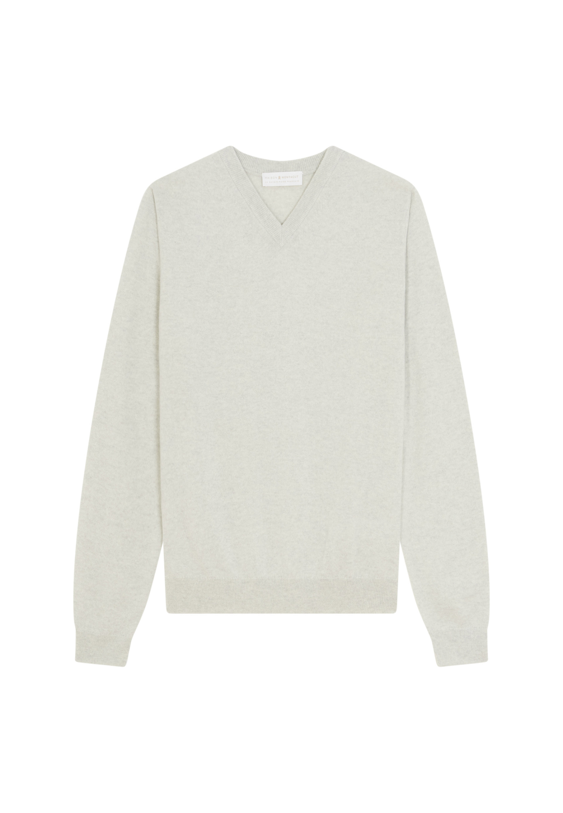 Pull col V en cachemire - Evann 7852 celadon - 94 Vert amande