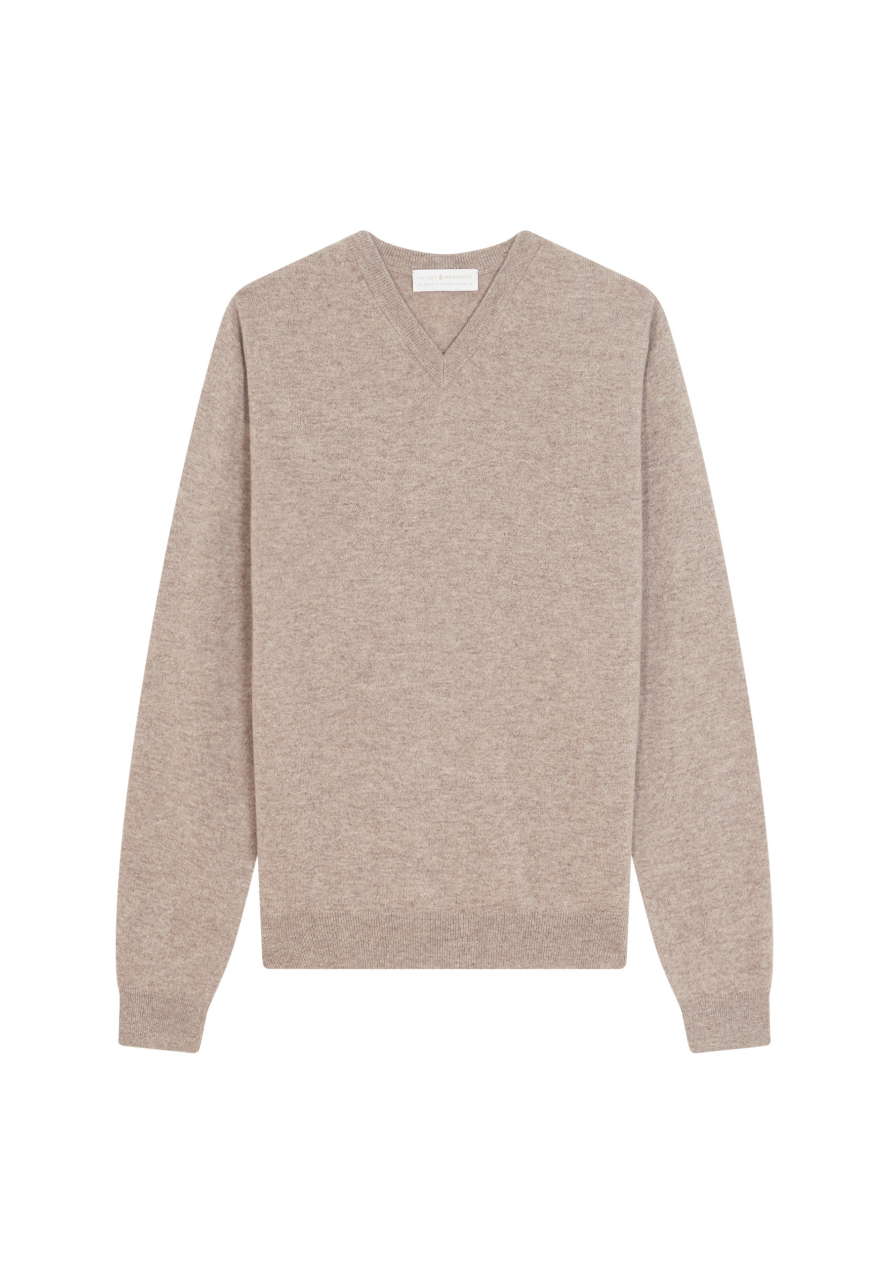 Pull col V en cachemire - Evann 7852 celadon - 94 Vert amande