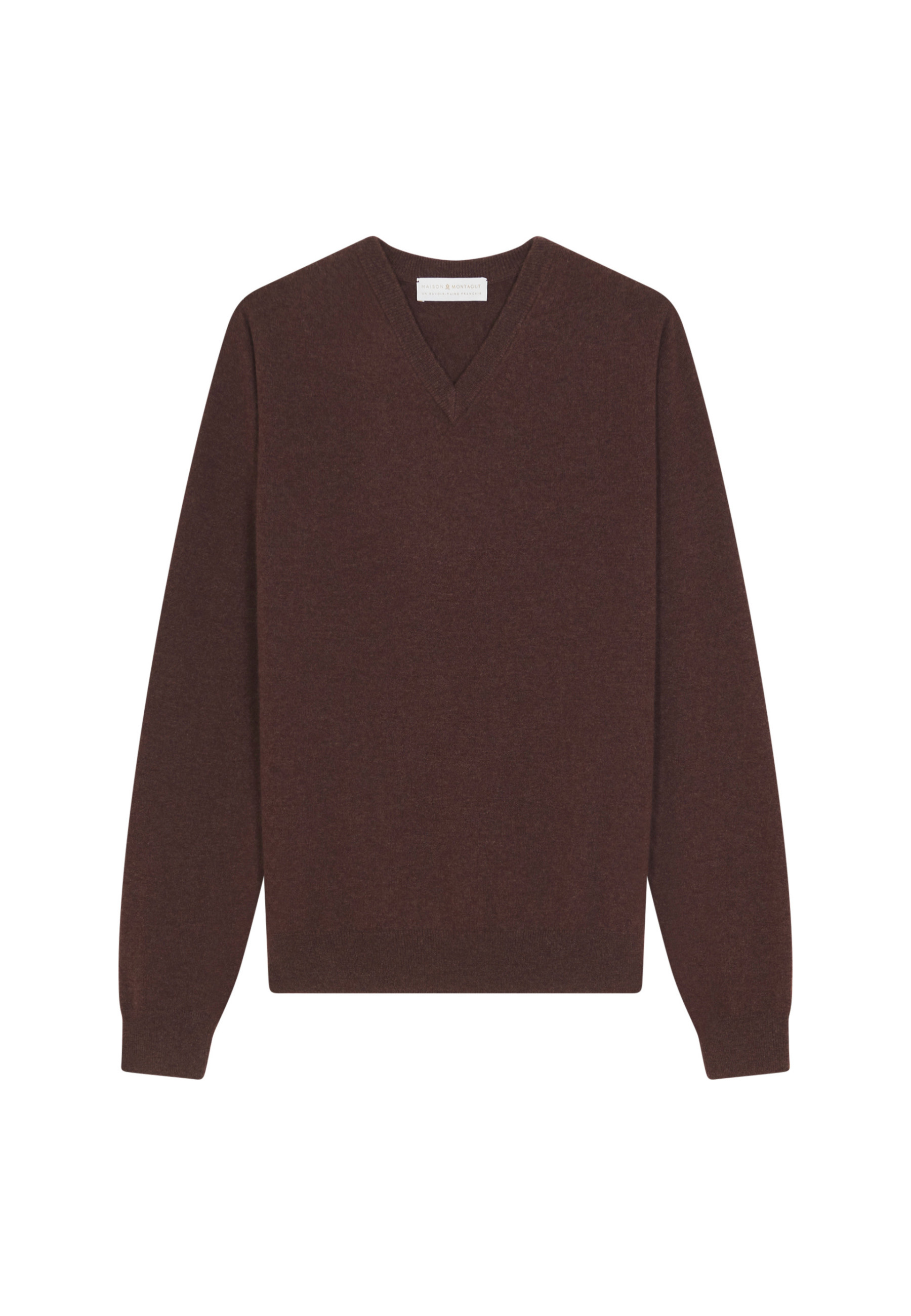 Pull col V en cachemire - Evann 7852 celadon - 94 Vert amande