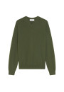 Pull col V en cachemire - Evann 7852 celadon - 94 Vert amande
