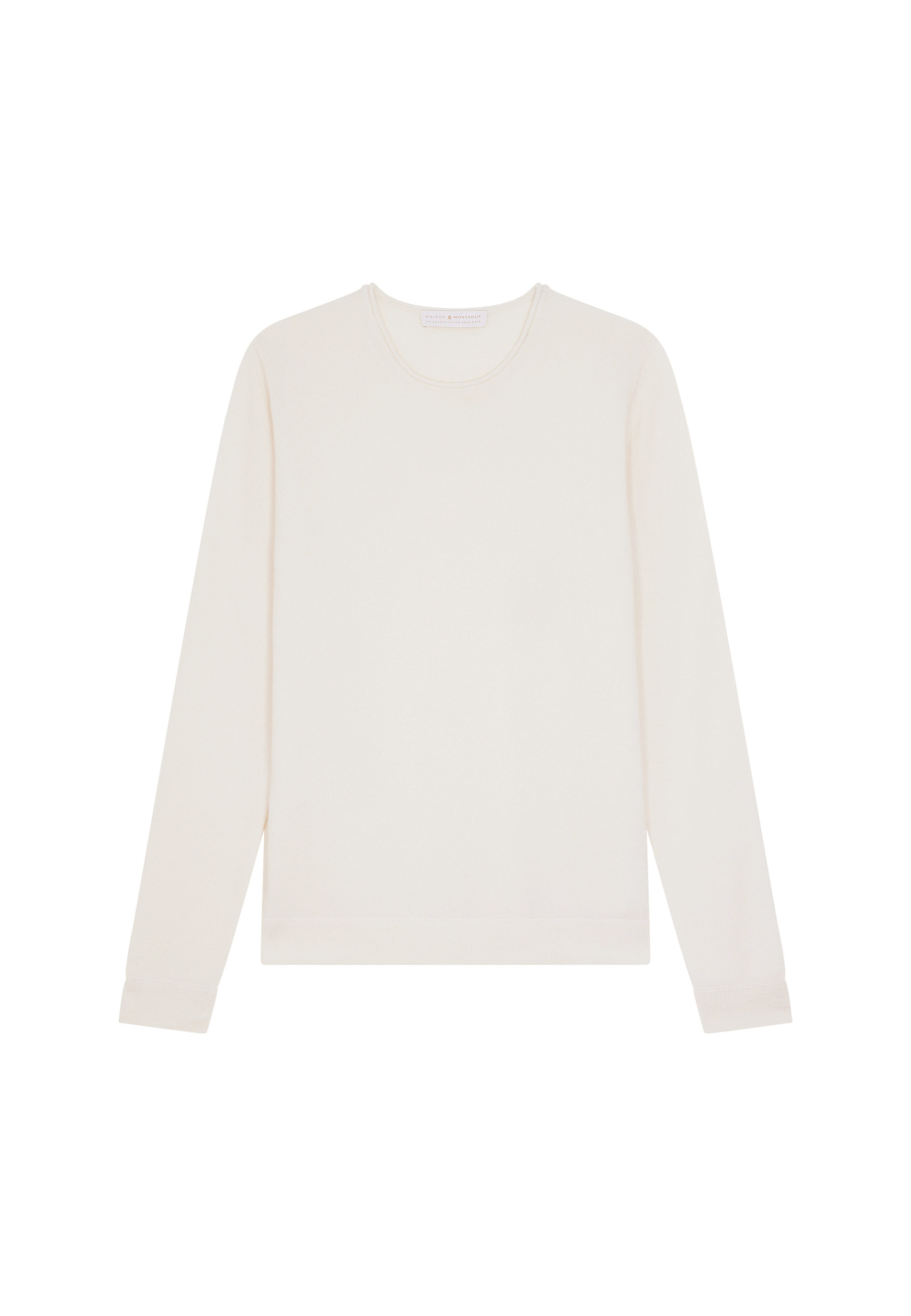 Pull col rond en cachemire finitions roulotées - Ernest 7820 camel - 88 Camel