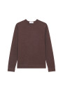 Pull col rond en cachemire finitions roulotées - Ernest 7820 camel - 88 Camel