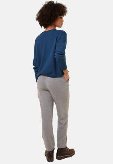 Jogger à poches en cachemire et laine recyclés - Anka 7811 volute - 09 Gris moyen