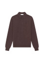 Pull col polo en cachemire - Emerson 7830 brun - 47 Marron foncé