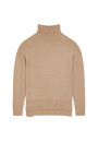 Merino wool turtleneck sweater with slits - Amy