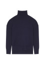 Merino wool turtleneck sweater with slits - Amy