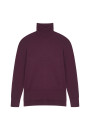 Merino wool turtleneck sweater with slits - Amy