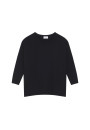 Loose-fitting merino wool round neck sweater - Azel