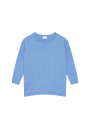 Loose-fitting merino wool round neck sweater - Azel