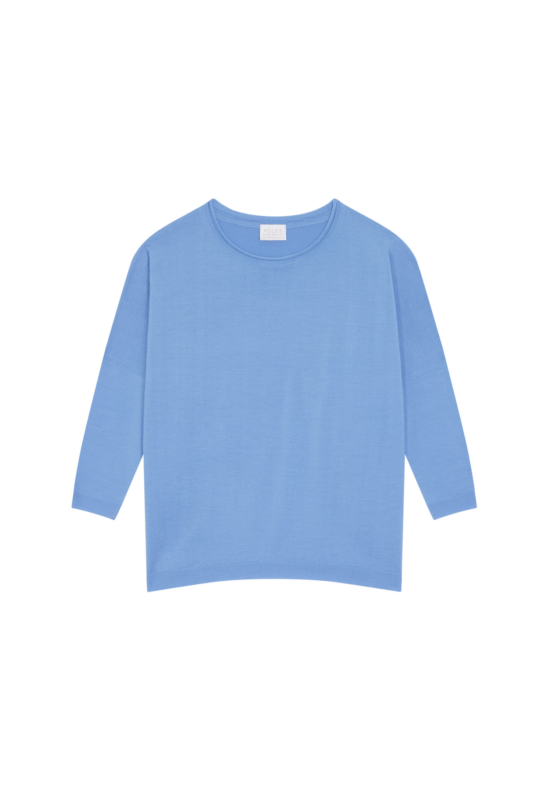 Loose-fitting merino wool round neck sweater - Azel