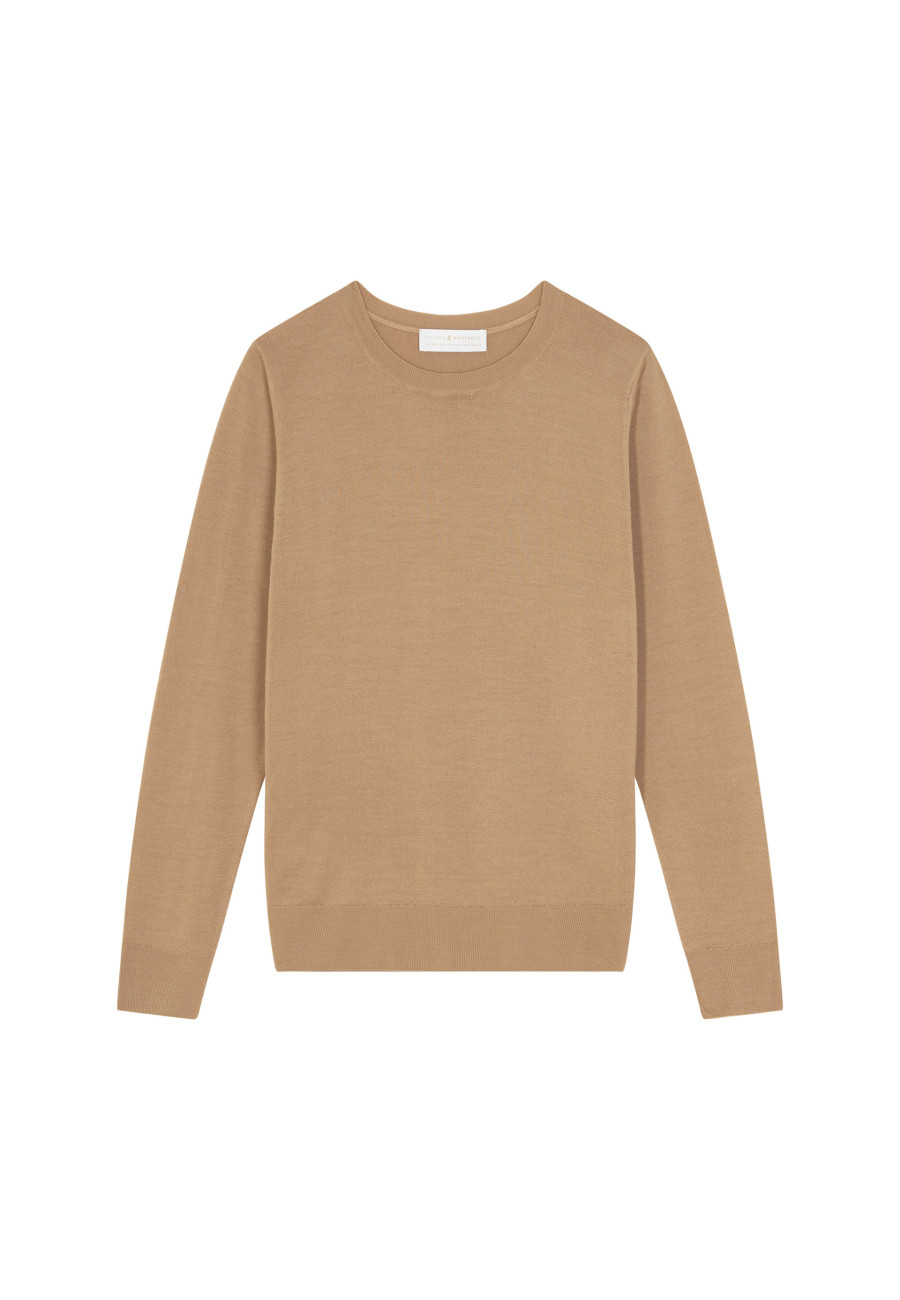 Merino wool round neck sweater - Asena
