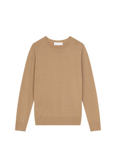 Merino wool round neck sweater - Asena