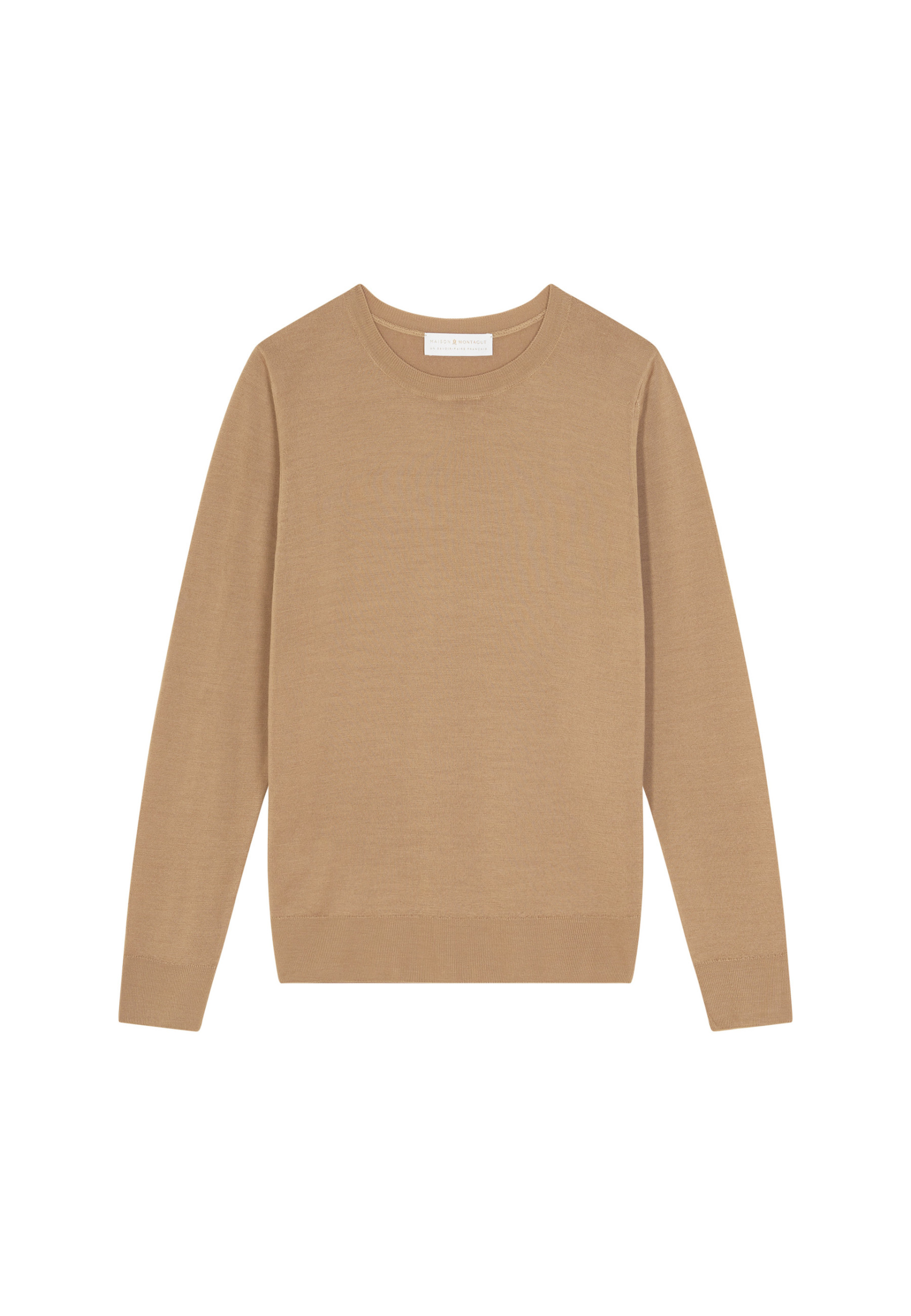 Pull col rond en laine mérinos - Asena 7850 foret - 83 Kaki