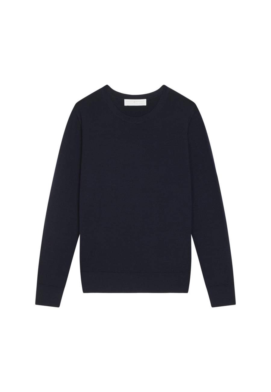 Merino wool round neck sweater - Asena
