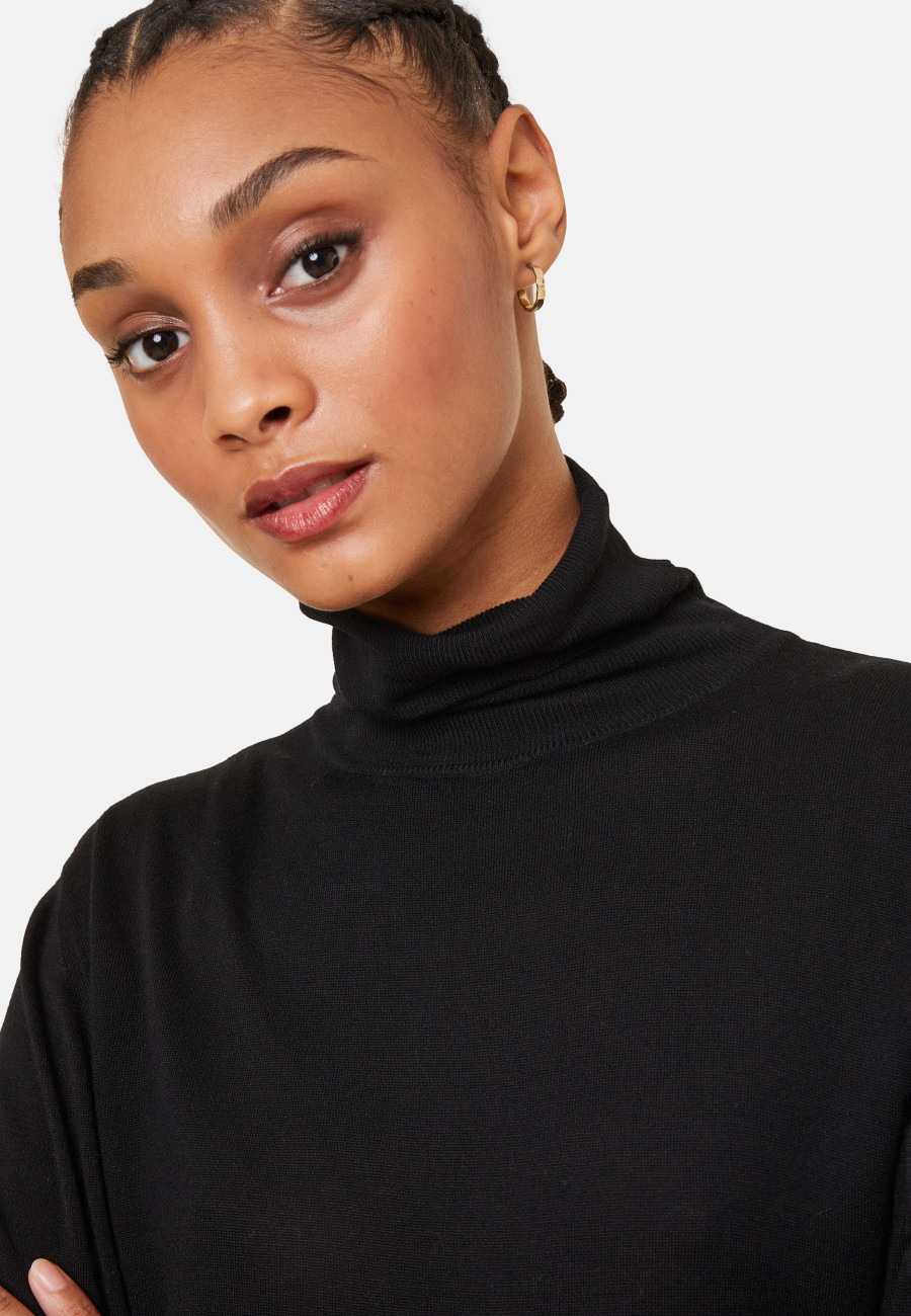 Bamboo cashmere turtleneck t-shirt - Aéris
