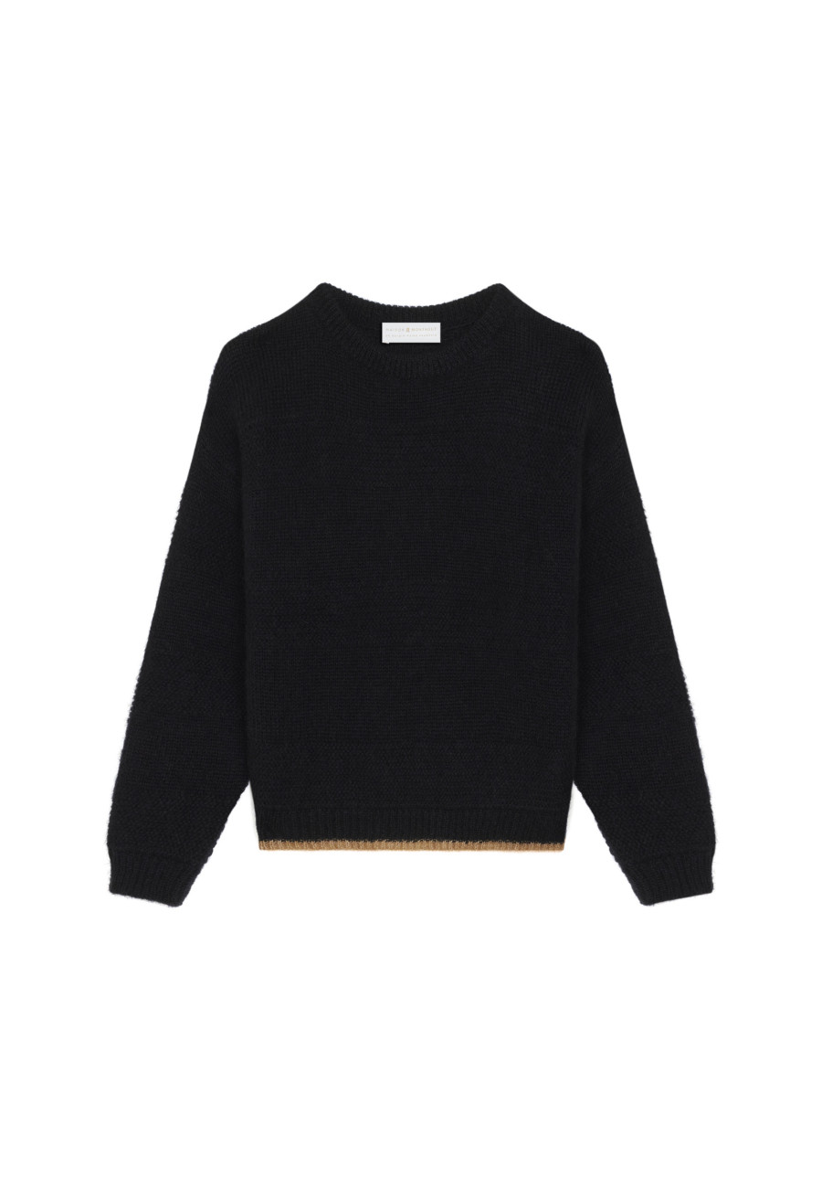 Loose two-tone mohair sweater - Gaby