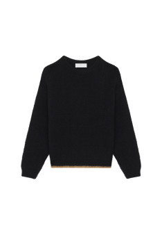 Pull ample bicolore en mohair - Gaby