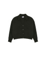 Cardigan col polo en cachemire et laine recyclés - Lisa 7850 foret - 83 Kaki