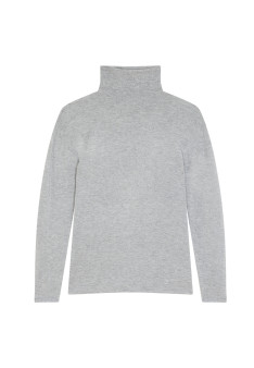 Bamboo cashmere turtleneck t-shirt - Aerio