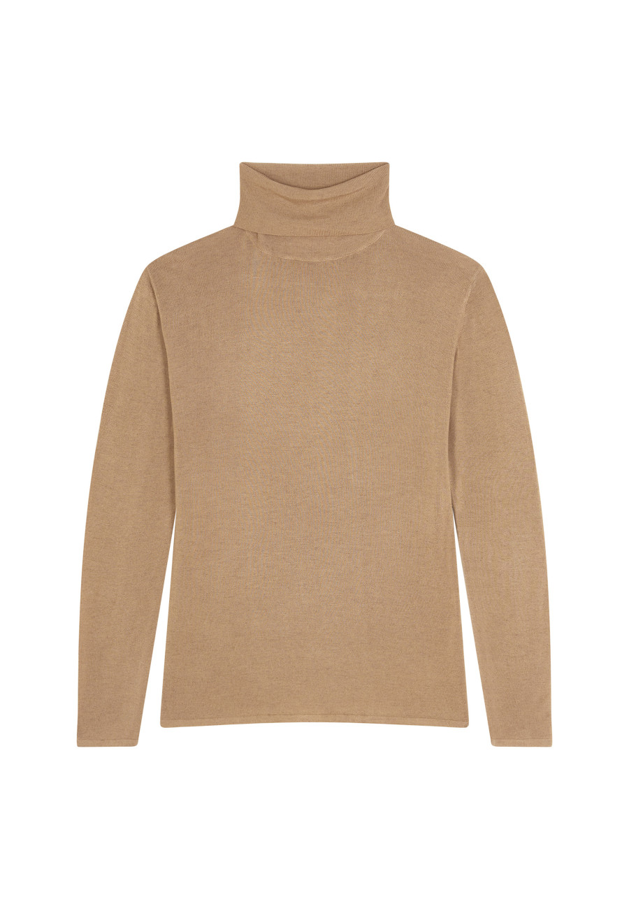 Bamboo cashmere turtleneck t-shirt - Aéris