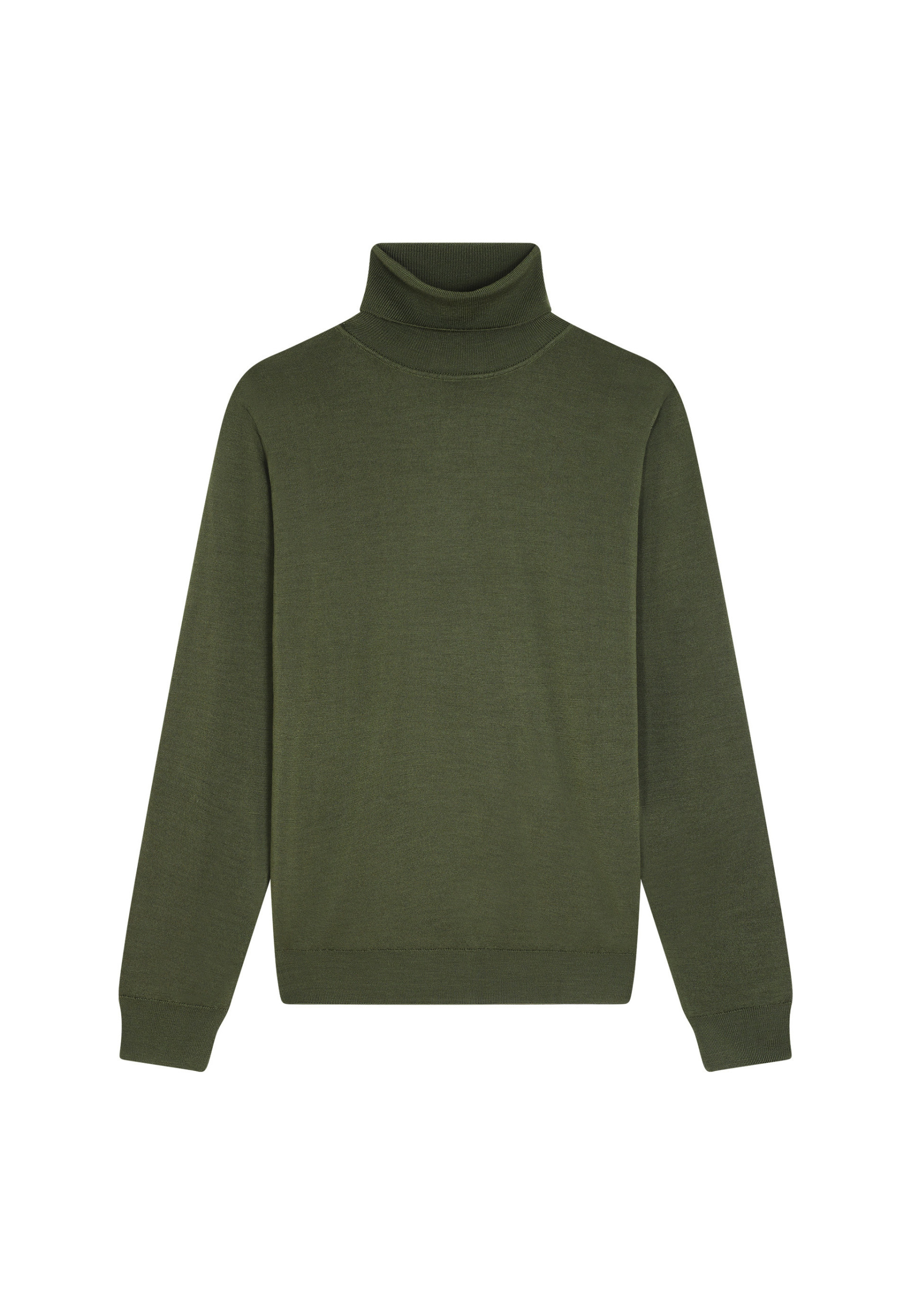 Turtleneck sweater with logo in merino wool - Enzo