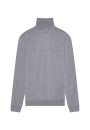 Pull col roulé avec logo en laine mérinos - Enzo