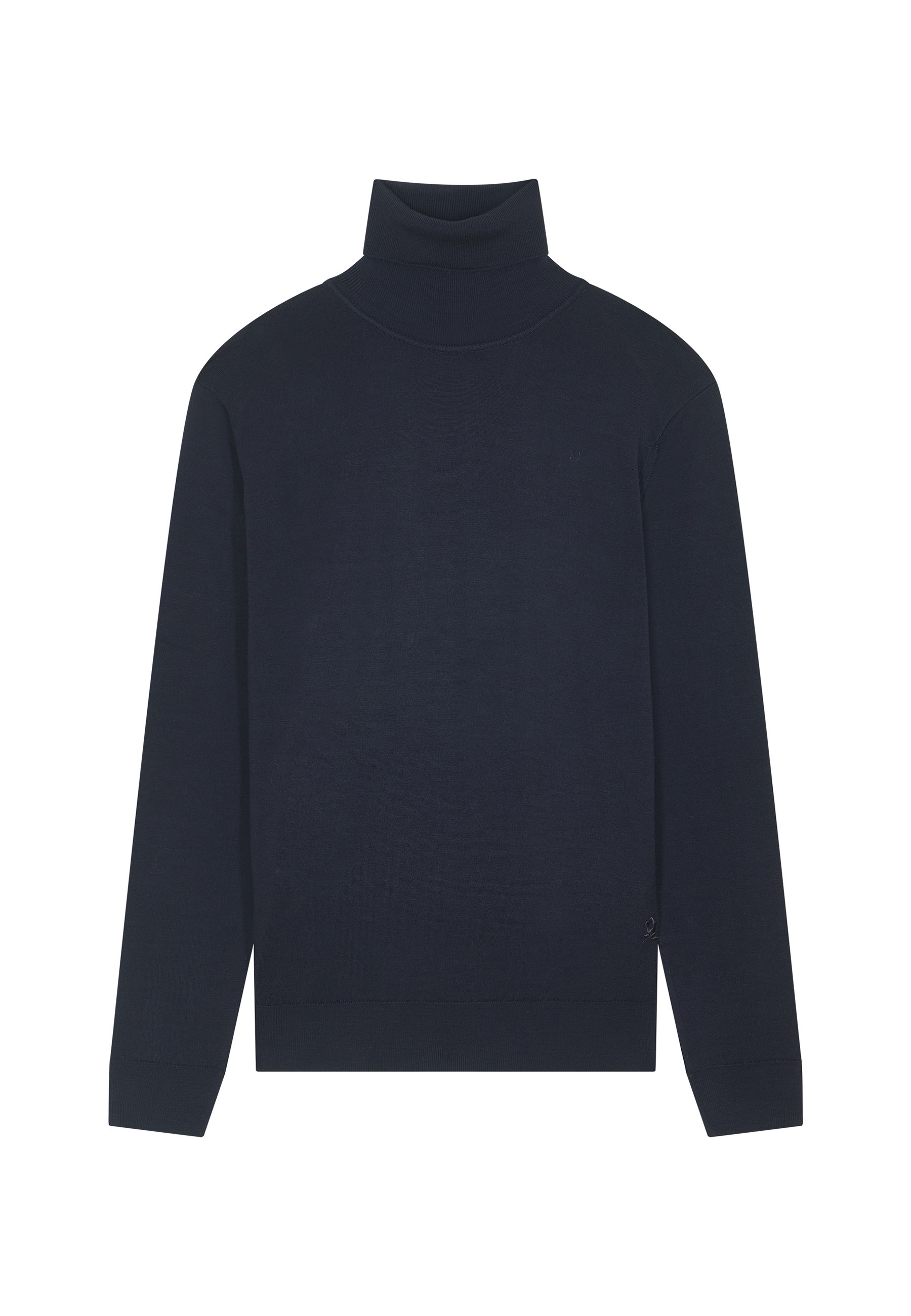 Pull col roulé avec logo en laine mérinos - Enzo