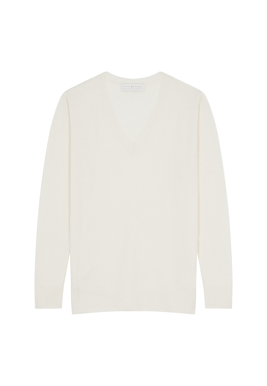 Merino wool V-neck sweater - Arya