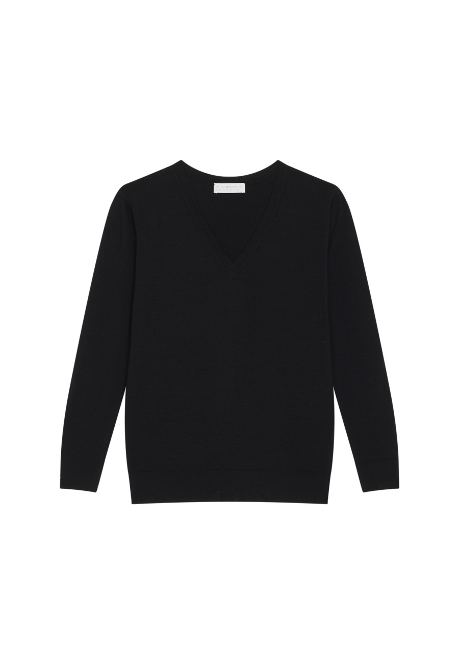 Merino wool V-neck sweater - Arya
