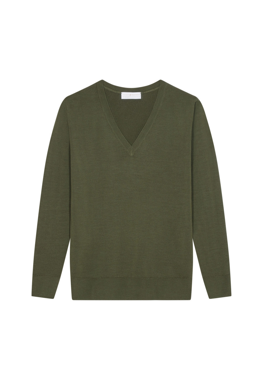 Pull col V en laine mérinos - Arya