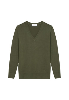 Merino wool V-neck sweater - Arya