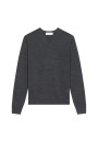 Pull col V avec logo en laine mérinos - Elmo 7881 cerise - 51 Bordeaux
