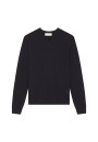 Pull col V avec logo en laine mérinos - Elmo 7881 cerise - 51 Bordeaux