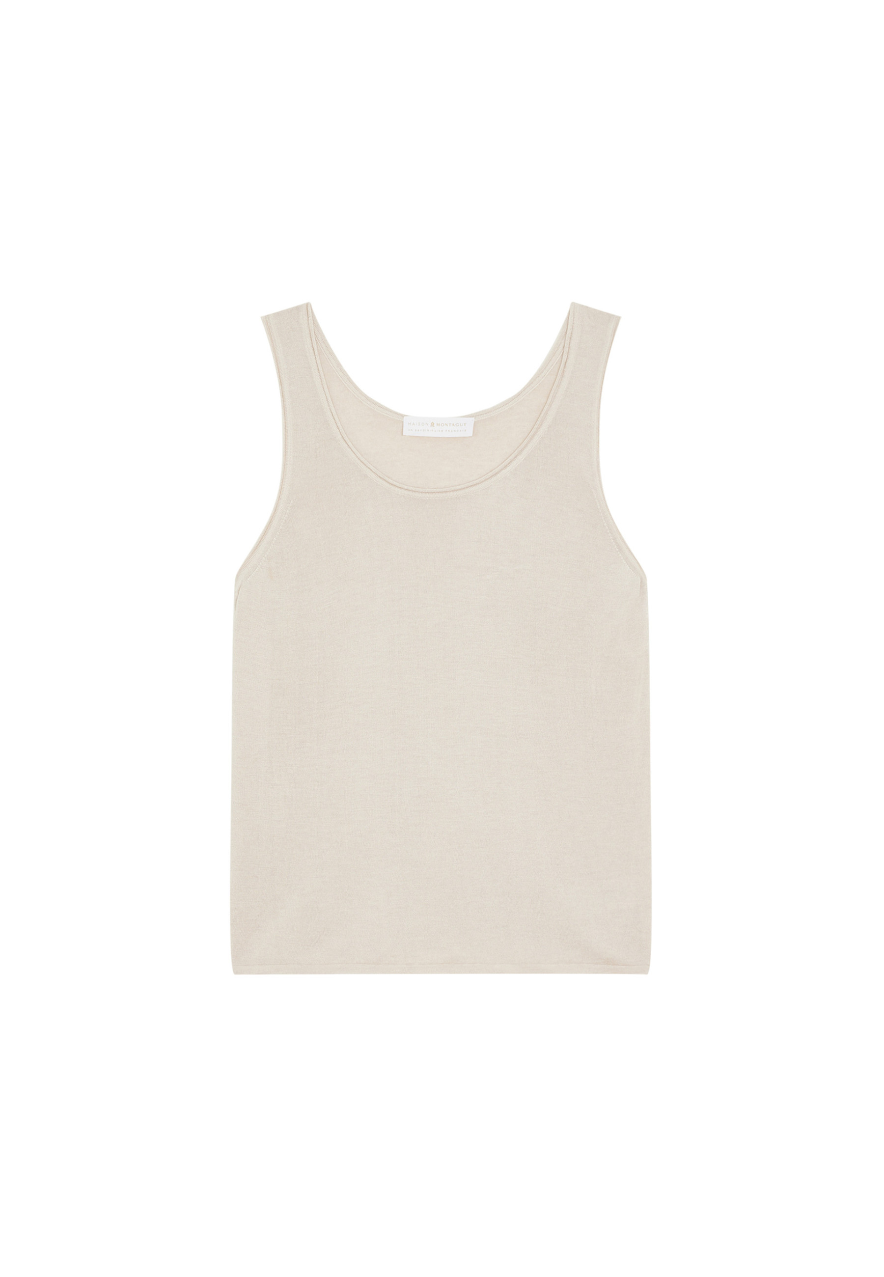 Débardeur en bambou cachemire maille fine - Aetim 7823 sable - 12 Beige clair