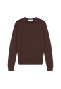 Pull col rond avec logo en laine mérinos - Eddie 7852 celadon - 94 Vert amande